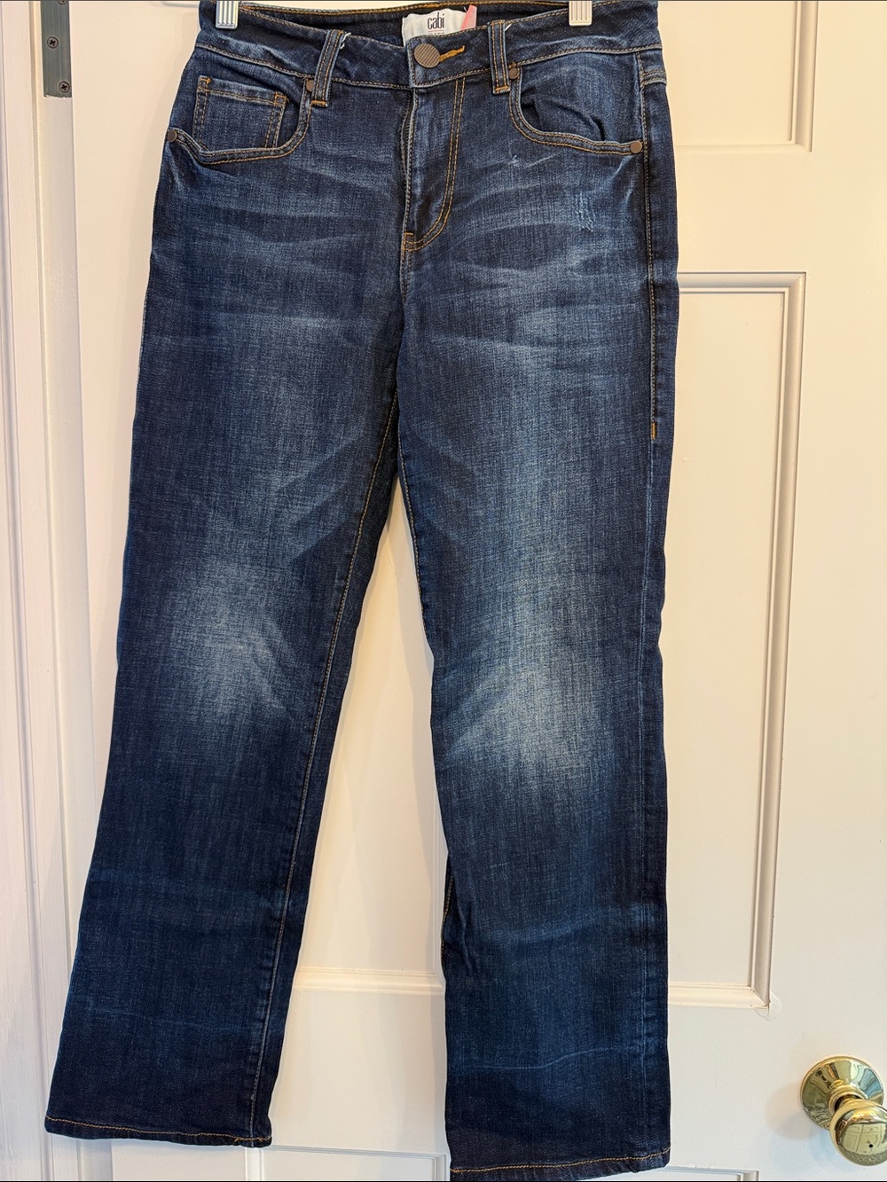 CAbi Blue True Boyfriend Straight-Leg Women's Jeans
